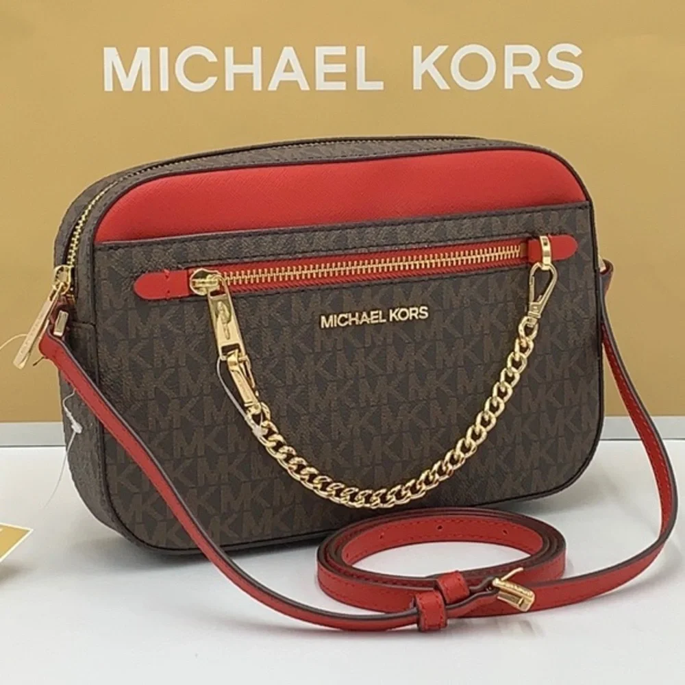 Michael Kors Jet Set Large Logo Crossbody Bag